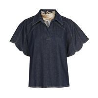 CarolineBiss 4615/23 	Bloes jeans met sjaal