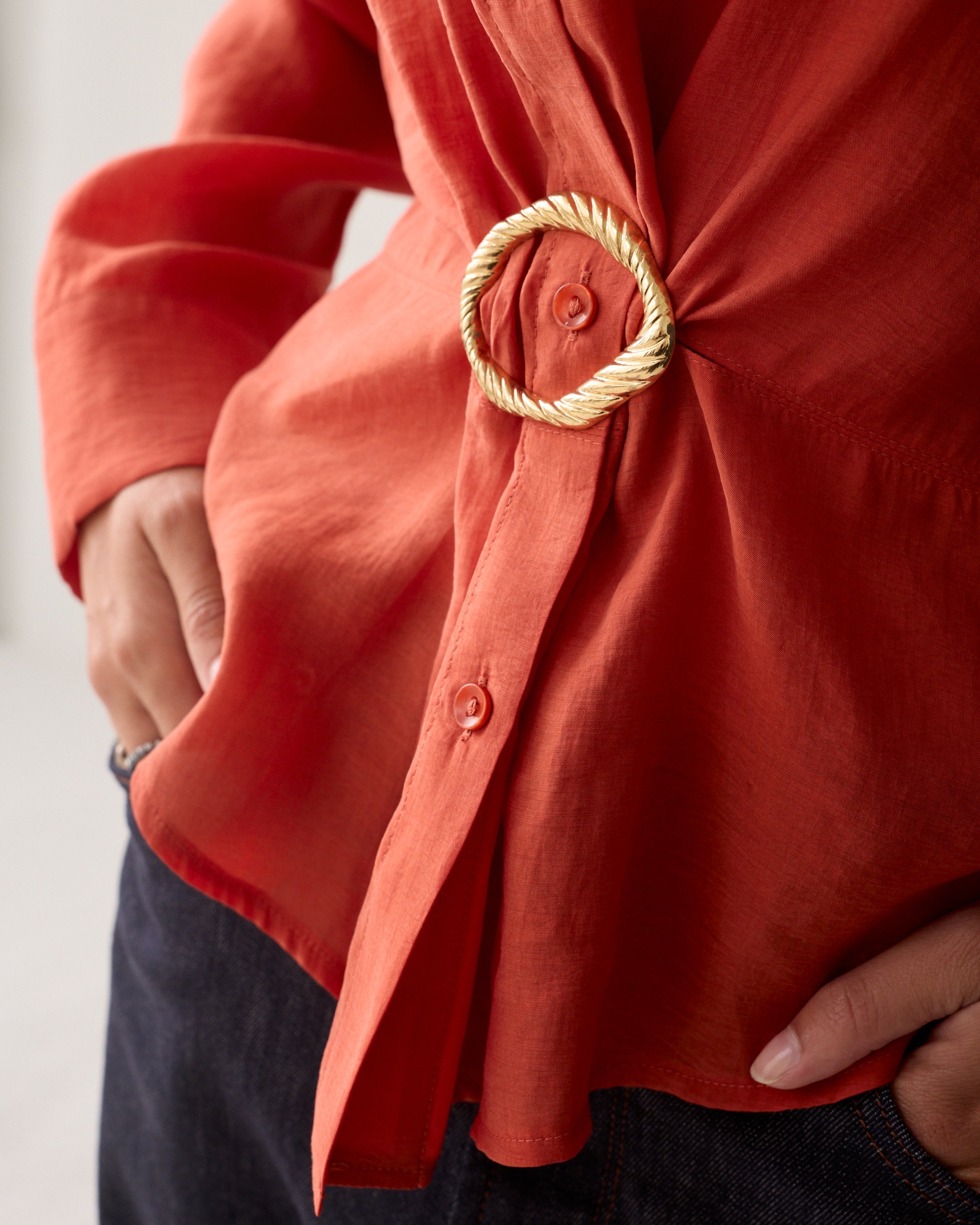SUMMUM Wear-your-way blouse 2s3524-12492-Goji berry