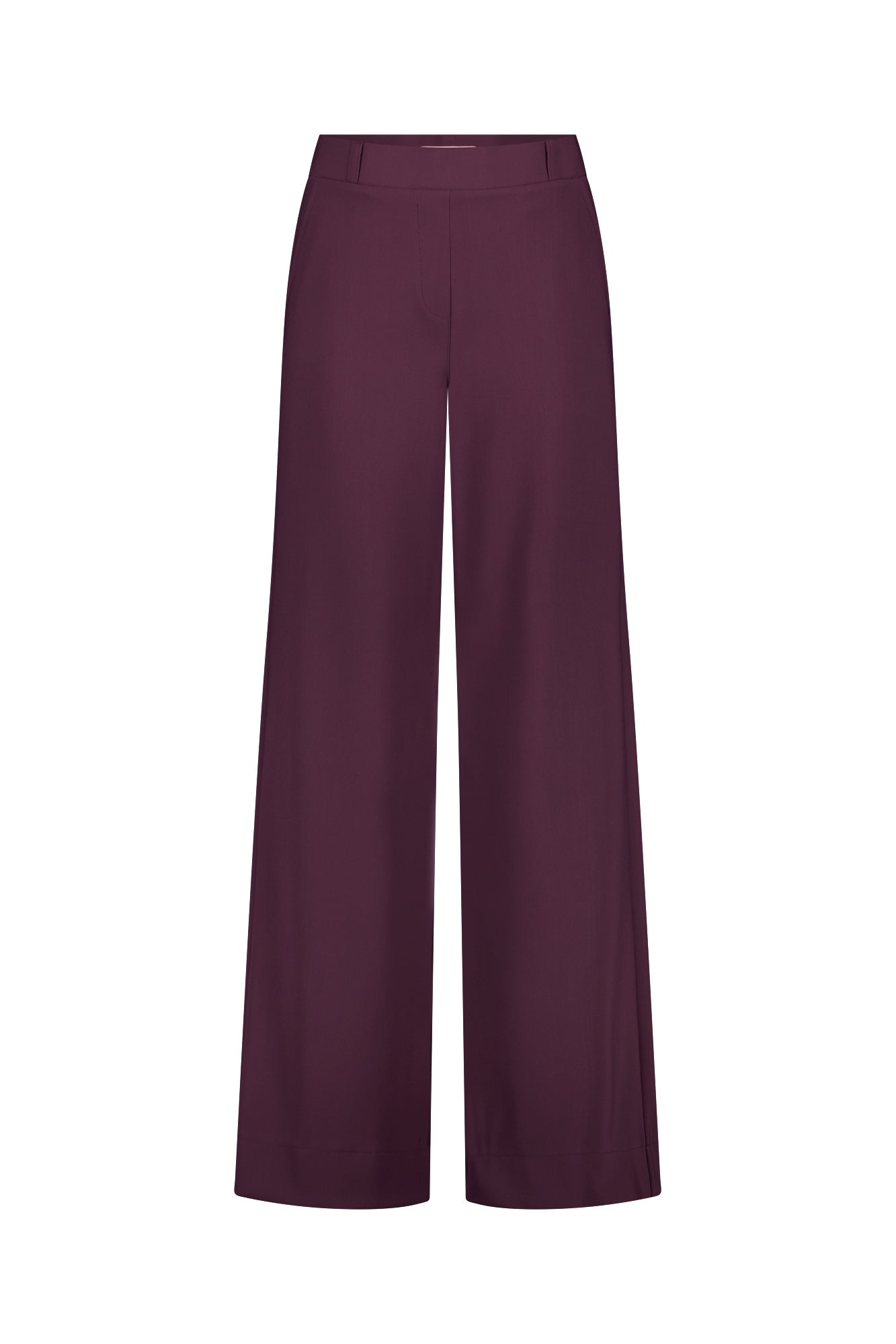 Studio Anneloes 14204 Lexie bonded trousers - aubergine
