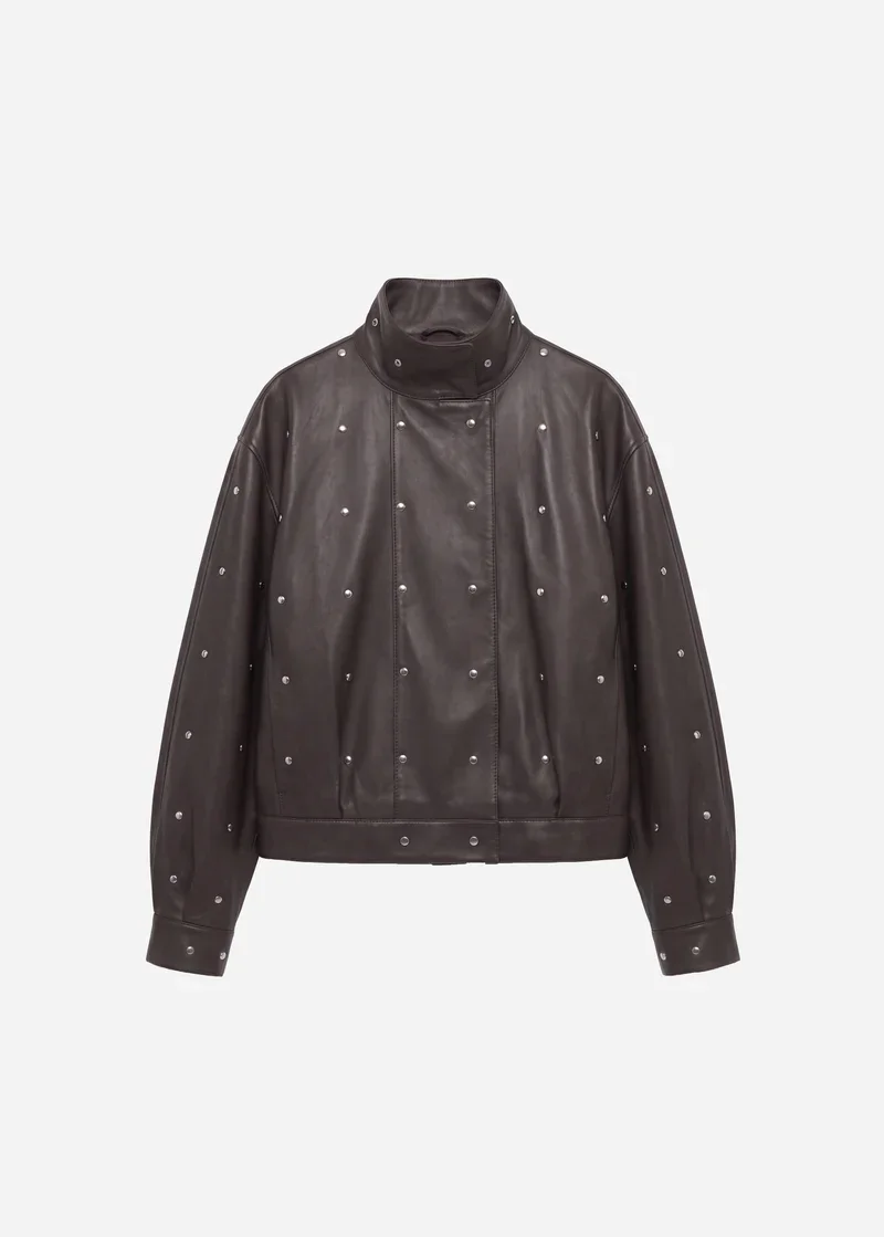 ARMA LEATHER 025L266099.01 Salma Studded Leather Jacket