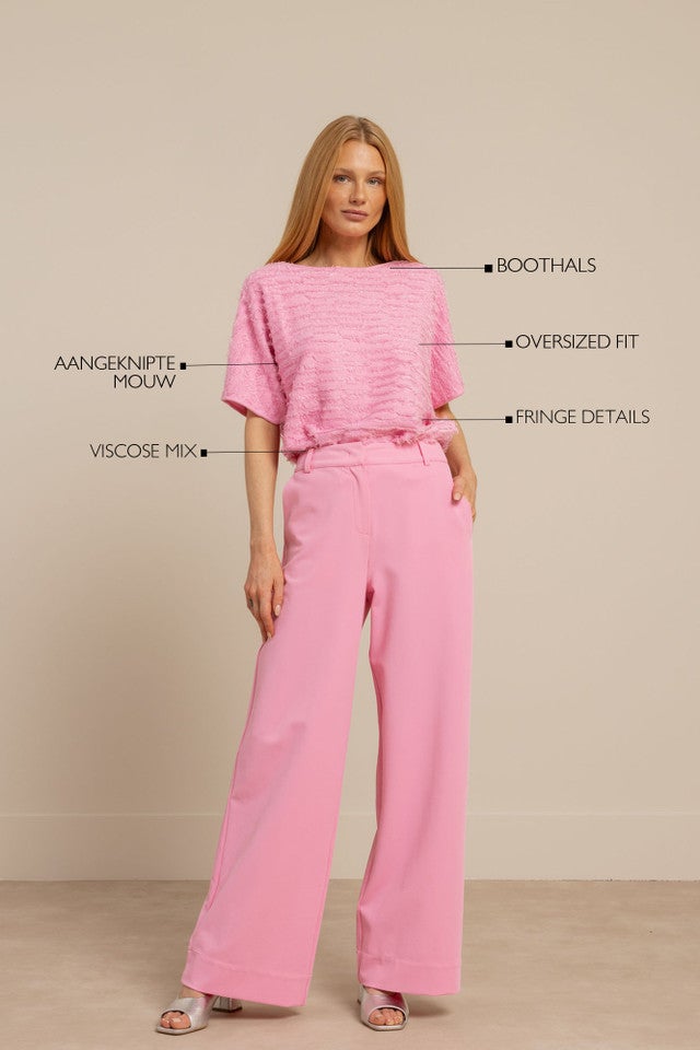 STUDIO ANNELOES 13691 Lenti fringe pullover