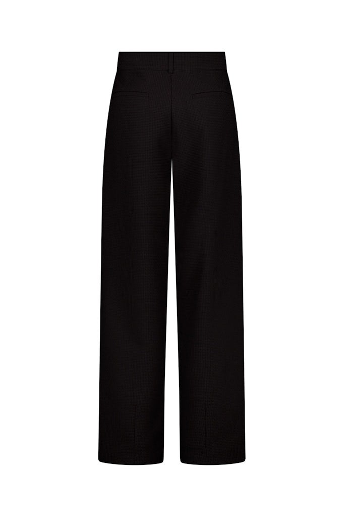 Studio Anneloes 14328 Miley waffle trousers - black