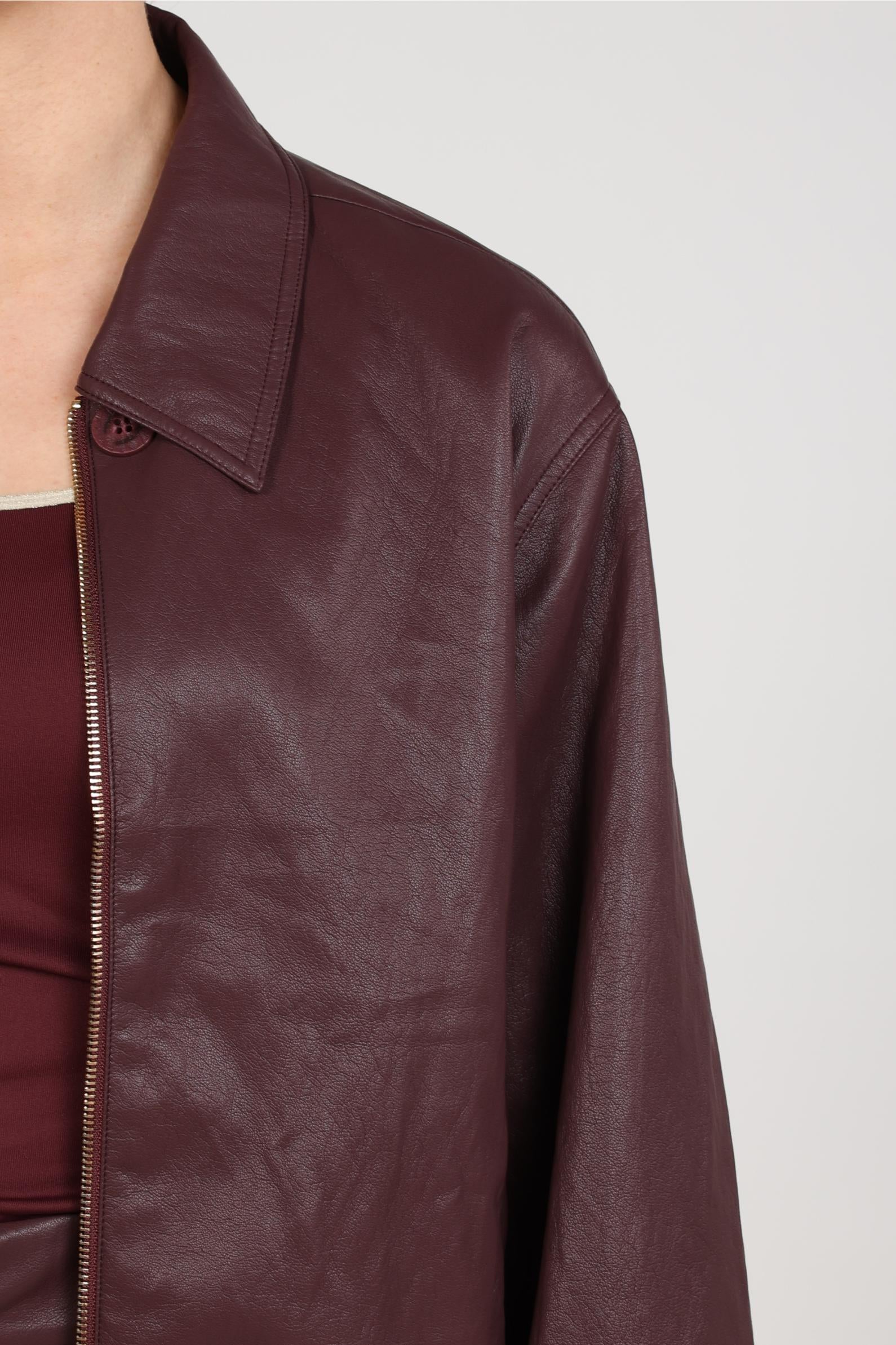 NUKUS NKF13103 Dominique Jacket PU-cherry
