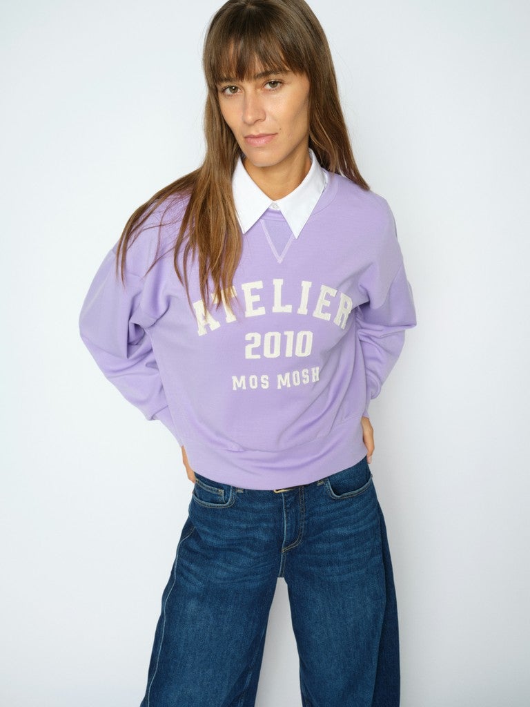MOS MOSH177510 MMNima O-LS Sweatshirt - Violet