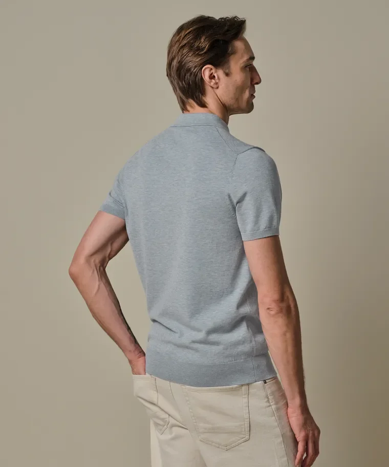 PROFUOMO PPXD10007G Luxury Basic POLO SS-blue