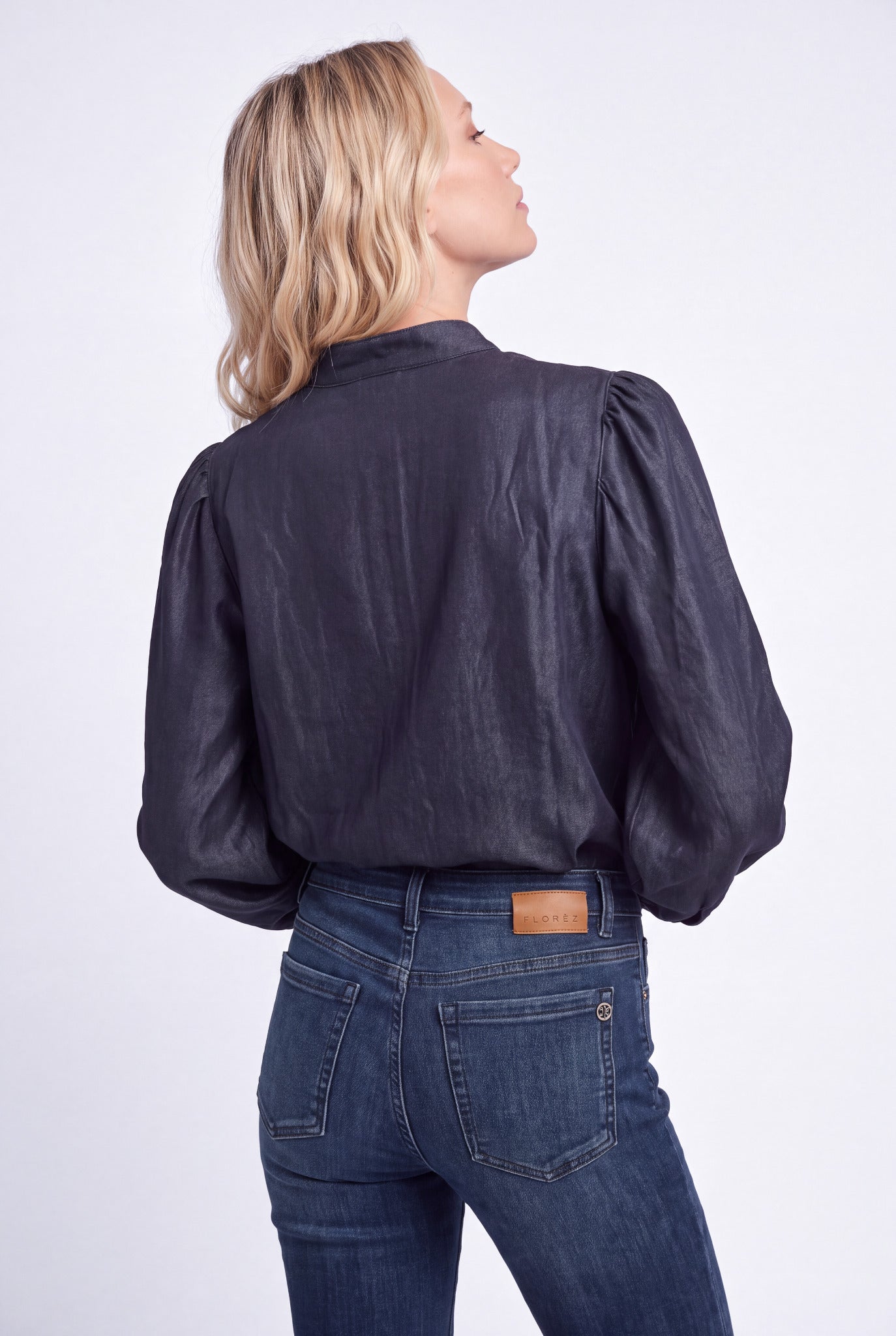FLORÈZ CR0701 Bibi blouse- navy blue