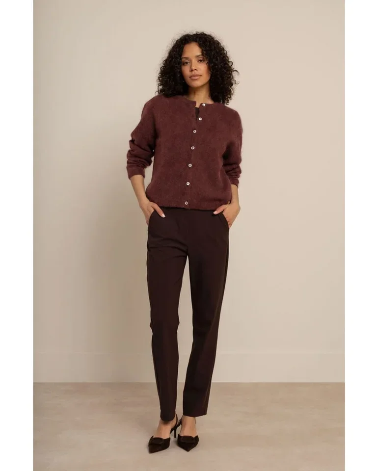 STUDIO ANNELOES 14402 Bibi cardigan-chestnut