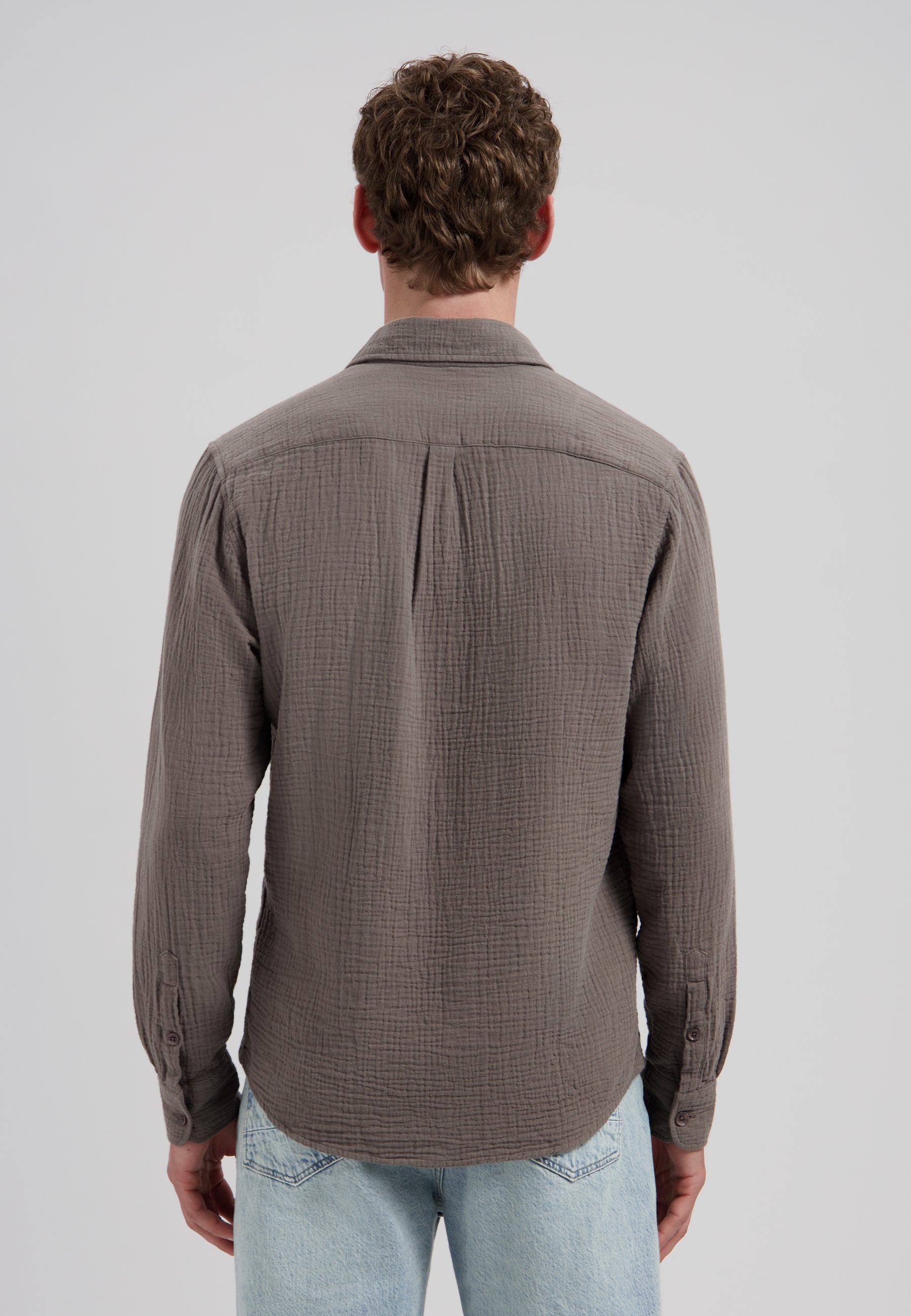 DSTREZZED 303816-SS26 Axton Shirt - Grey Brown
