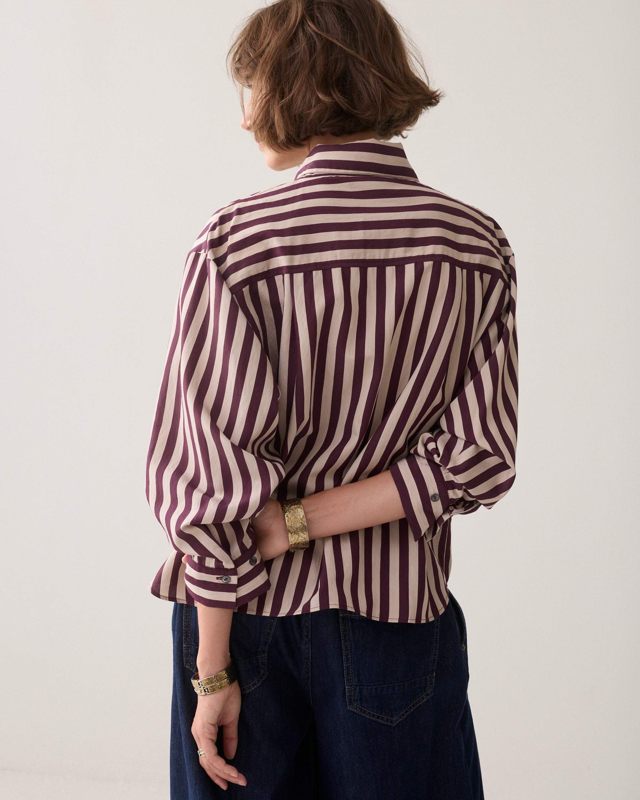 SUMMUM Gestreepte blouse 2s3523-12490