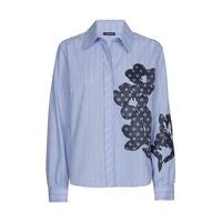 CarolineBiss 4679/29 Bloes gestreept-broderie