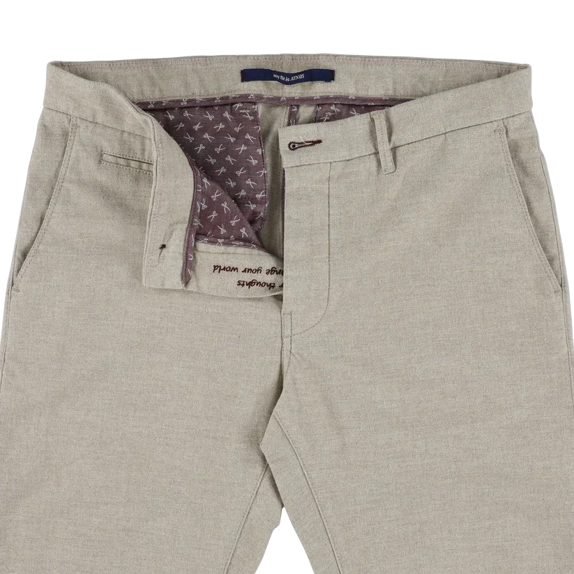 ATELIER NOTERMAN ATN05-A90-1937 slimfit chino - zand