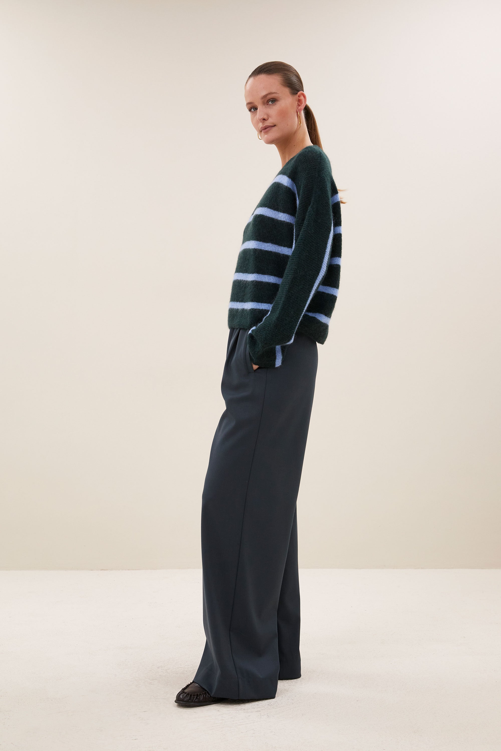 BY-BAR 26415014 vide stripe pullover