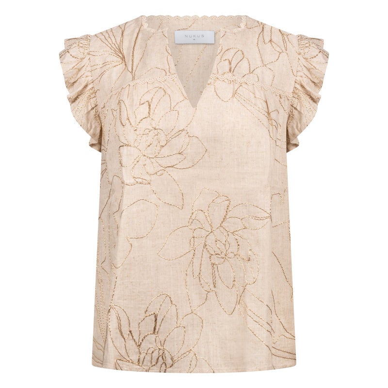NUKUS NKS01118 Lori Top Embroidery