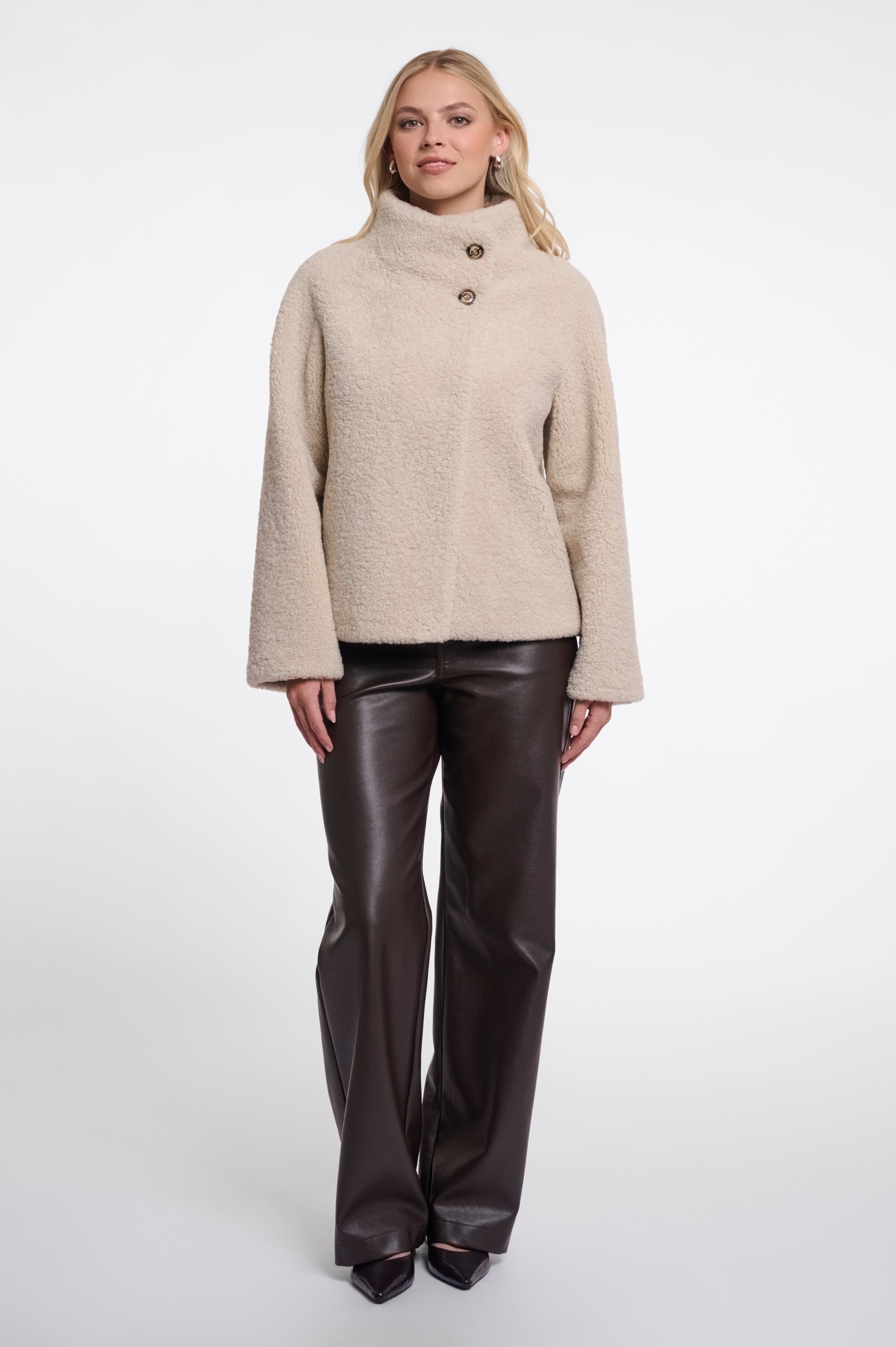 RINO & PELLE Denu.7002611 Jacket with high collar-birch