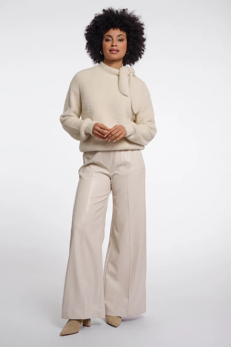 RINO & PELLE Griselda.5002612 Pullover with bowtie neckline-birch
