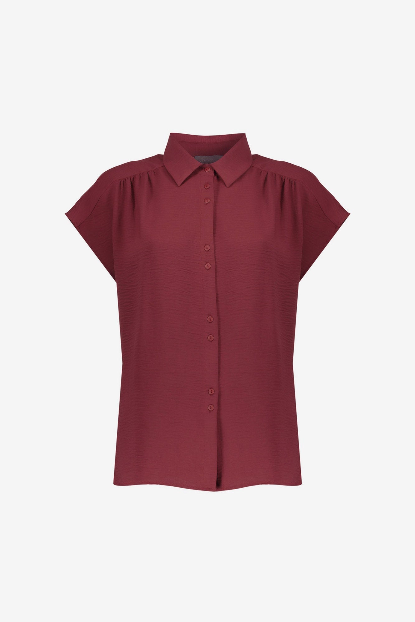 GEISHA burgundy blouse met korte mouwen 63140-21