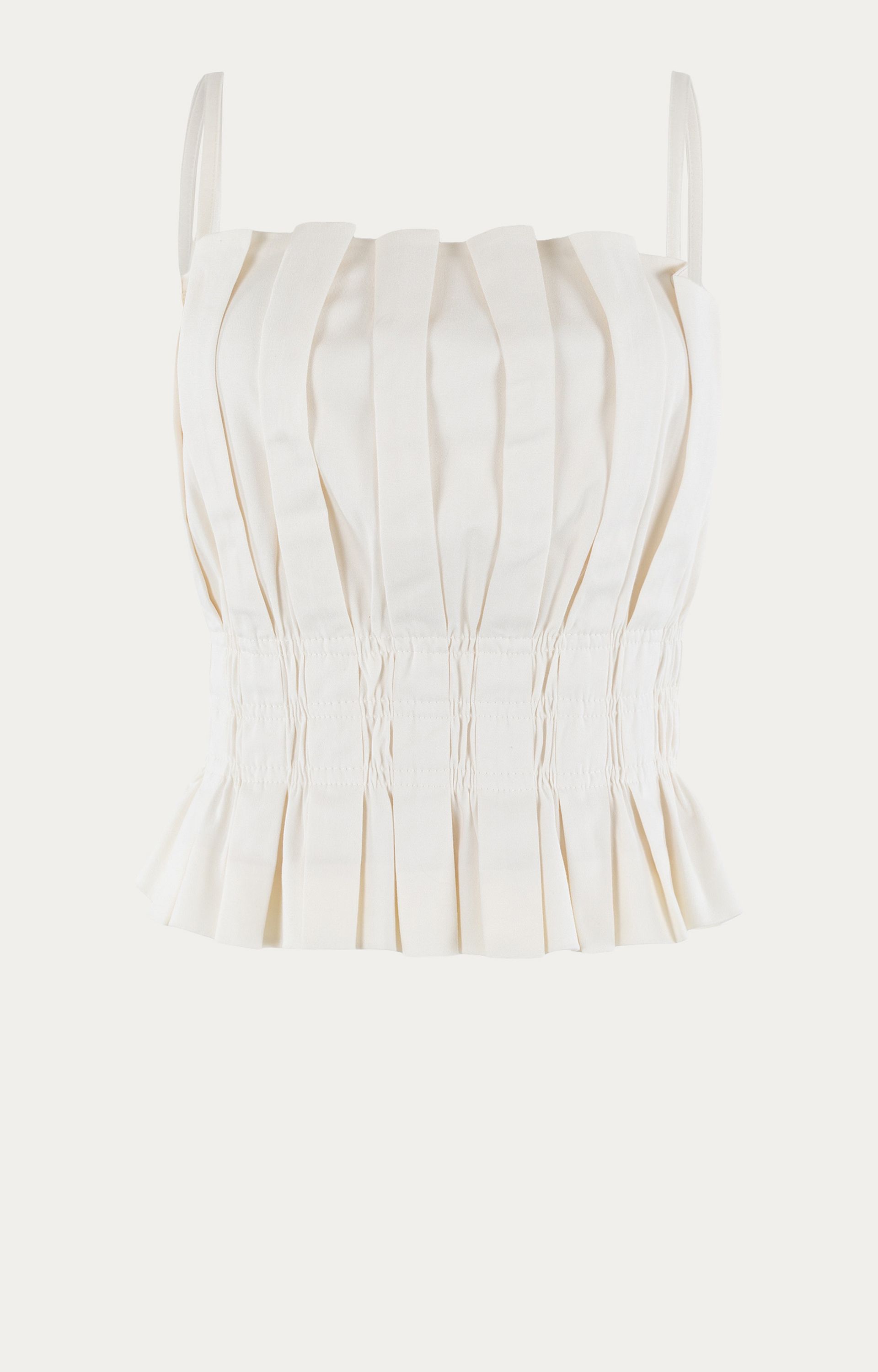 03A05-03762 Blouse Bustier met plooien