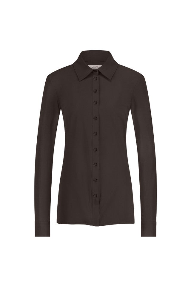 STUDIO ANNELOES 94802 Poppy Blouse-espresso