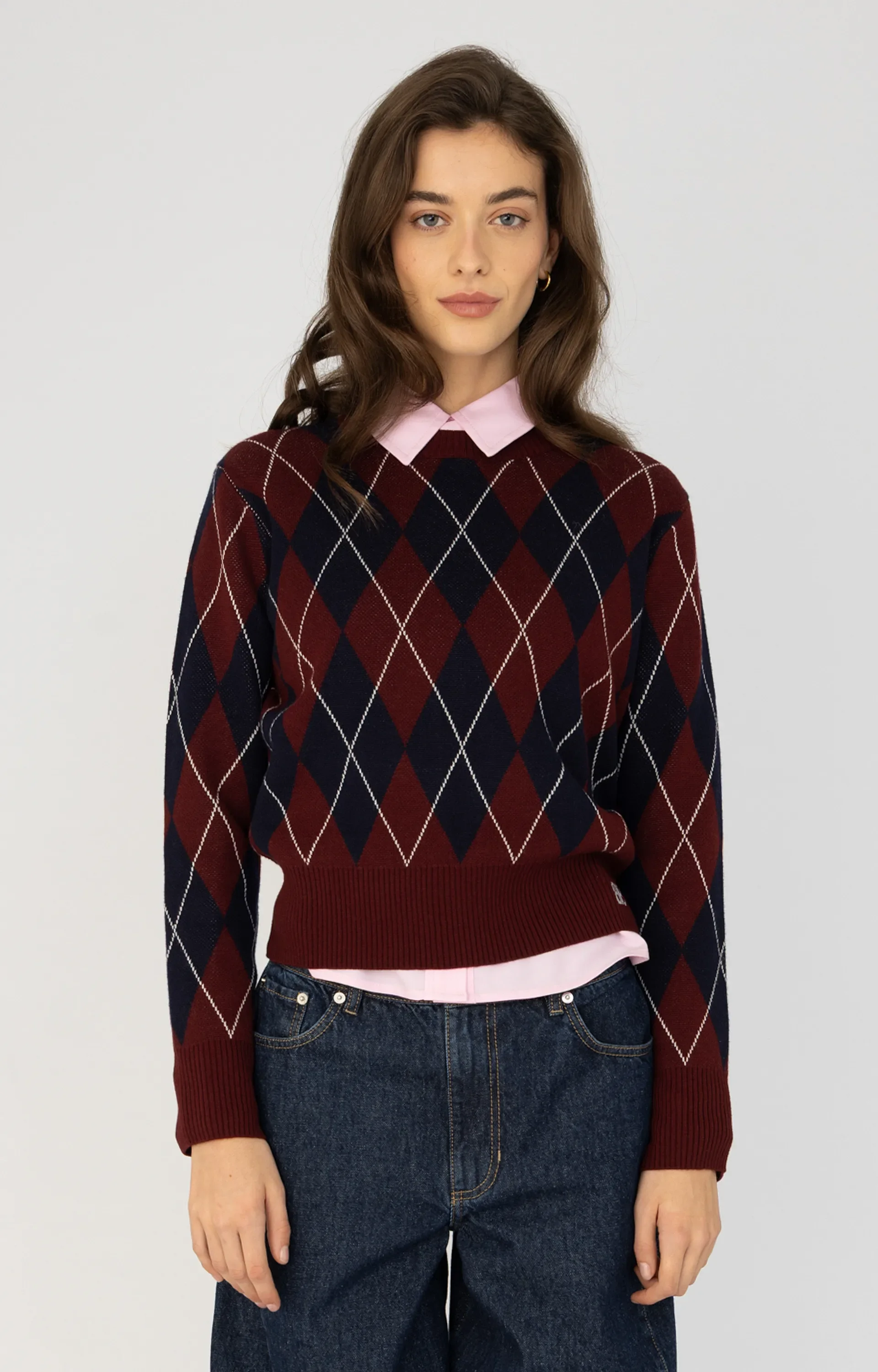 ANNA BLUE B87-09-MAEVE Pullover geruit