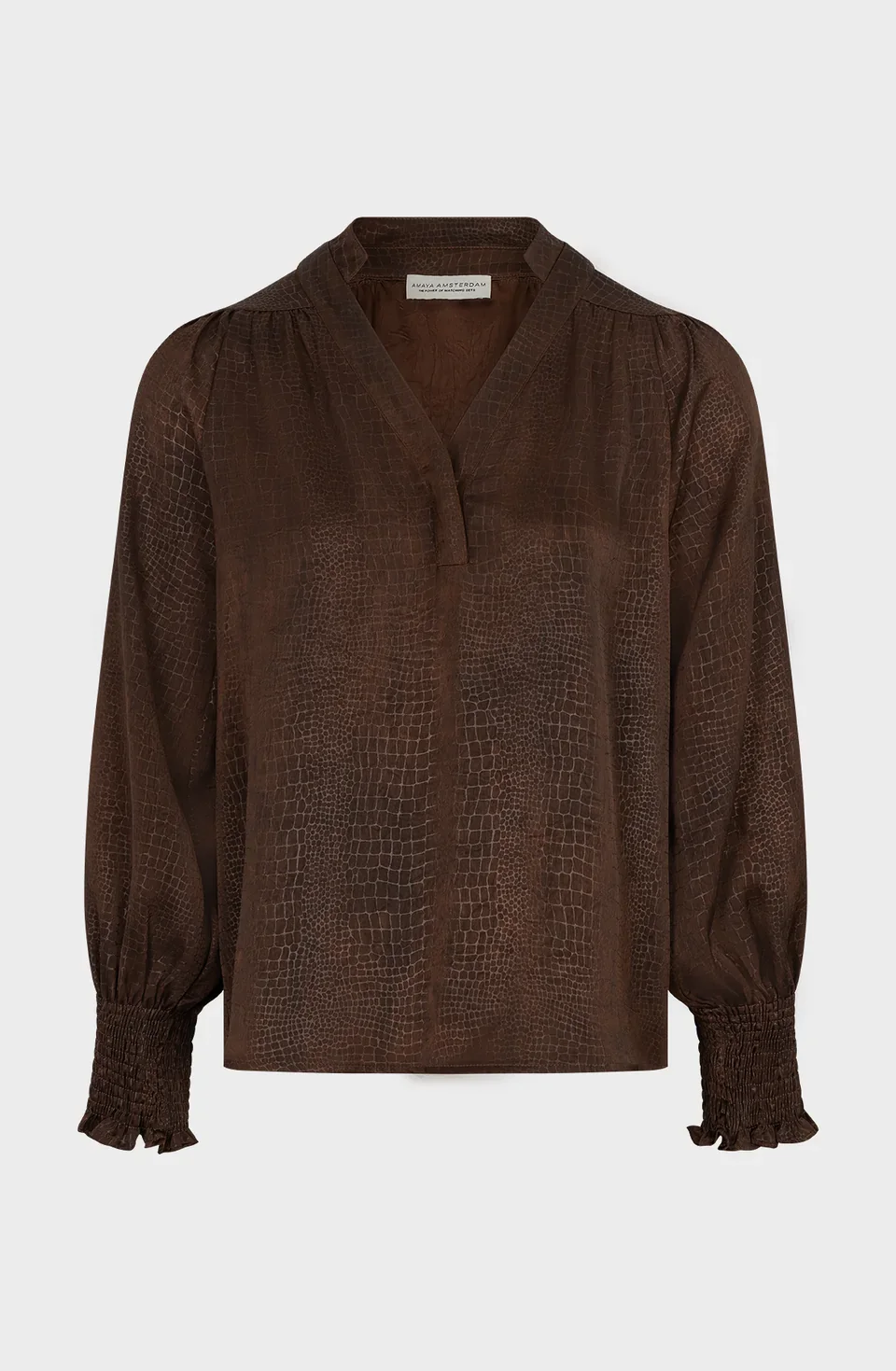 AMAYA Amsterdam Lune Blouse bruin