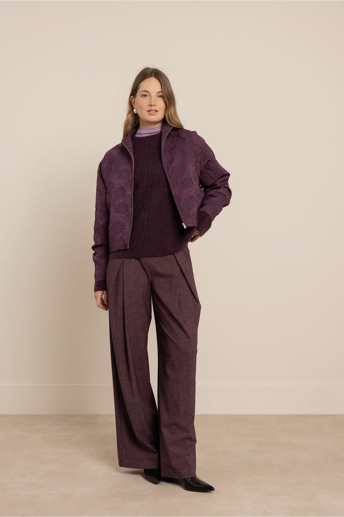 Studio Anneloes 14254 Meis bomber jacket - aubergine