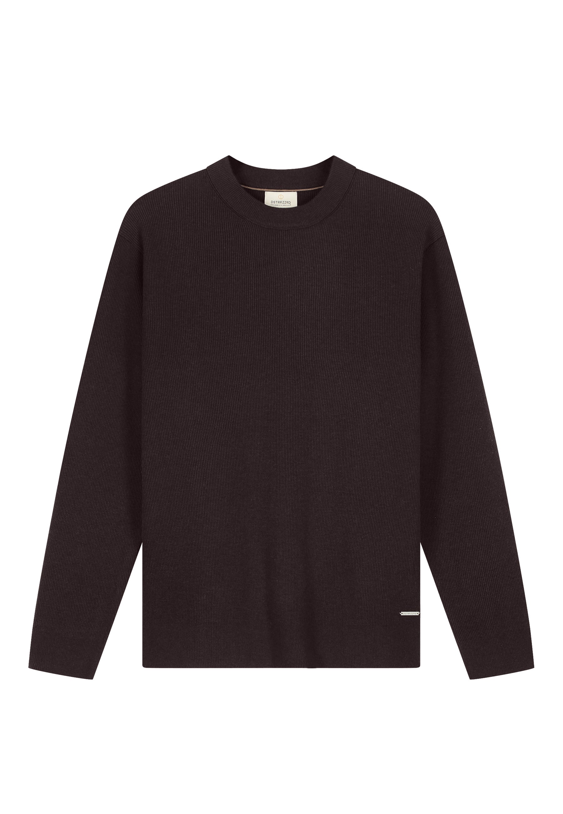 DESTREZZED 406824 OSCAR RIB MOCKNECK-Dk. Brown