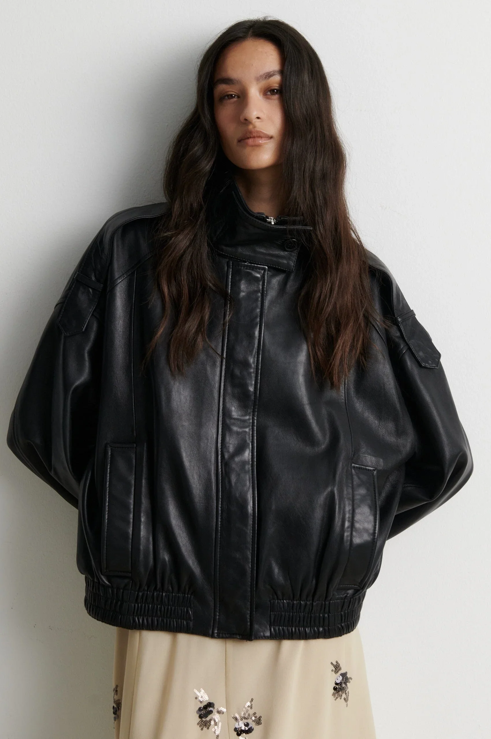 SECOND FEMALE 61307 Aluka Leather Jacket