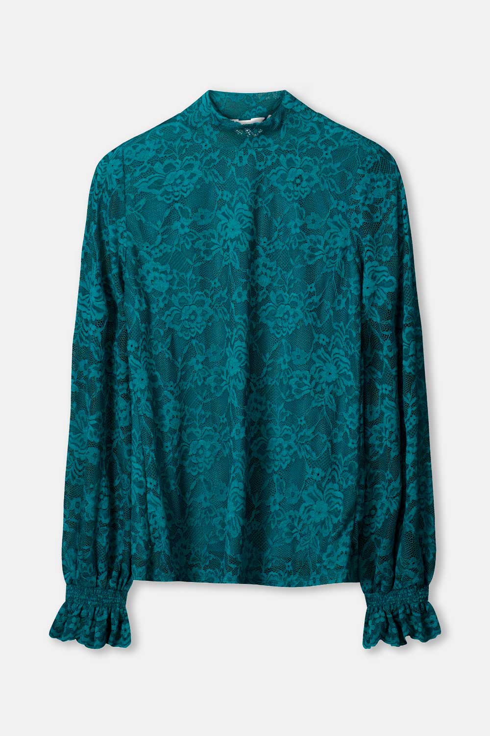 POM SP9832 TURTLENECK - Ruby Lace teal green