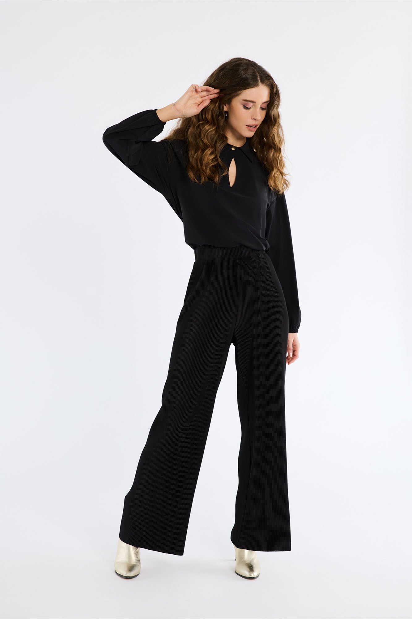 Studio Anneloes 09369 Frankie plisse trousers