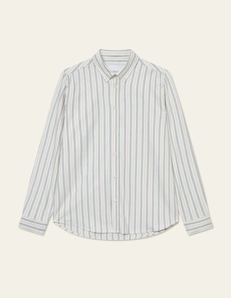 LES DEUX  SHIRT 1000437 Konrad Stripe Oxford Shirt