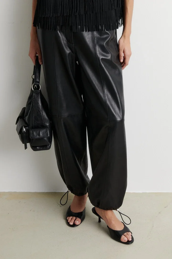SECOND FEMALE 61308 Aluka Leather Trouser