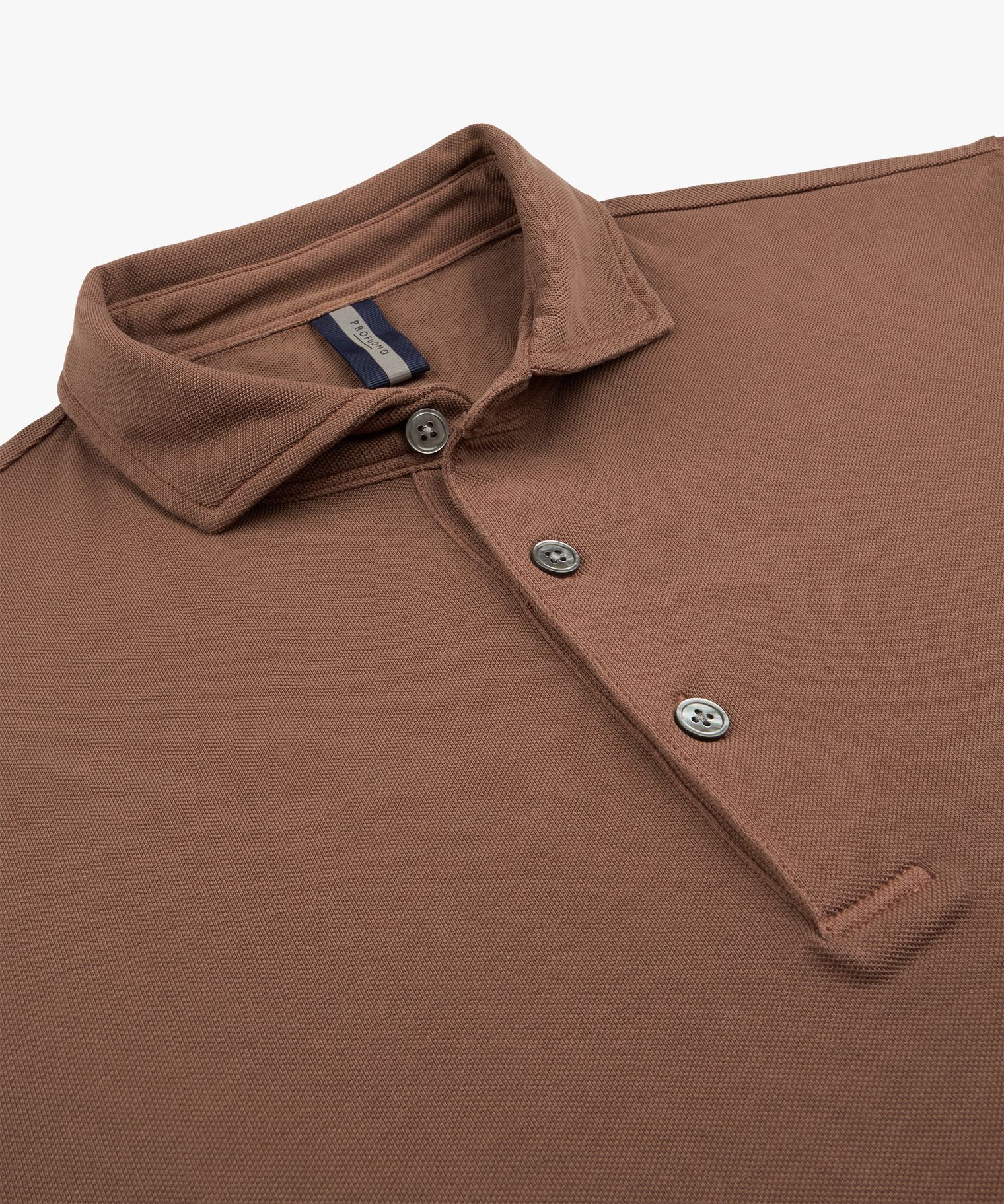 PROFUOMO PPXD10021E Clay Garment Dye polo