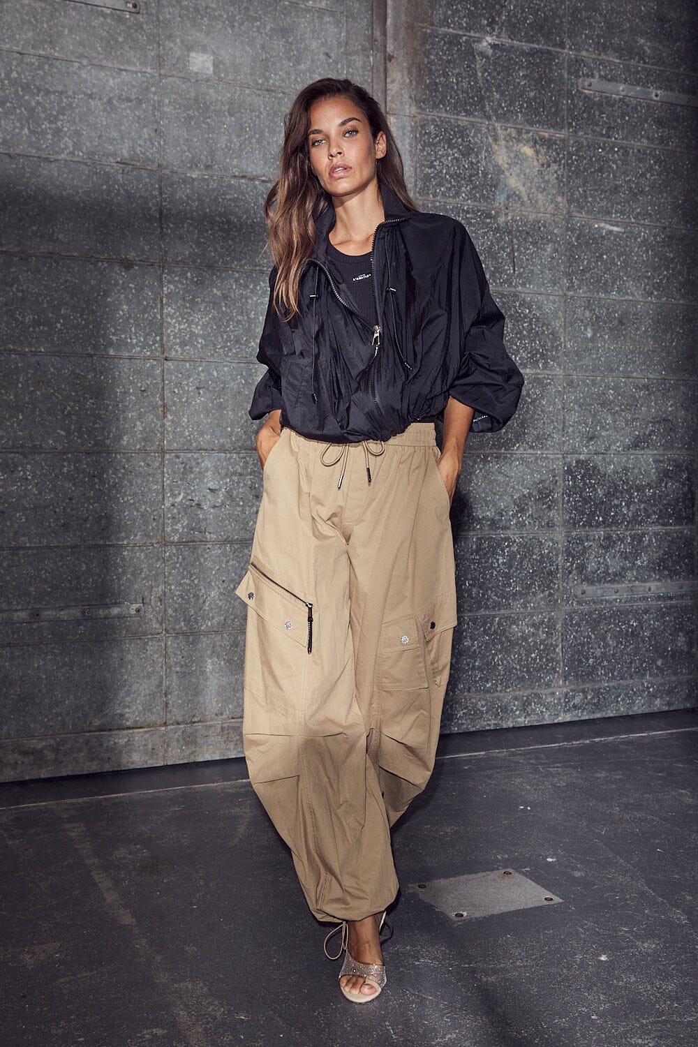 HAUTE L'AMITIE HL11086 Air Zip Tall Pants- Walnut
