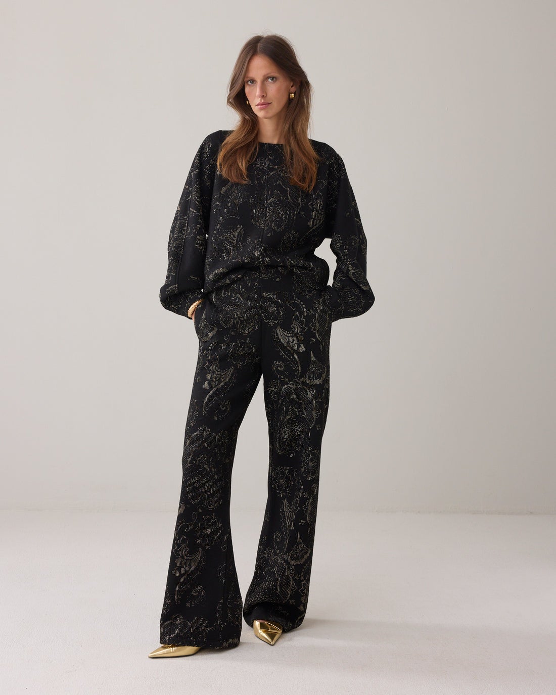 SUMMUM Pants foam jacquard 4s2904-30735