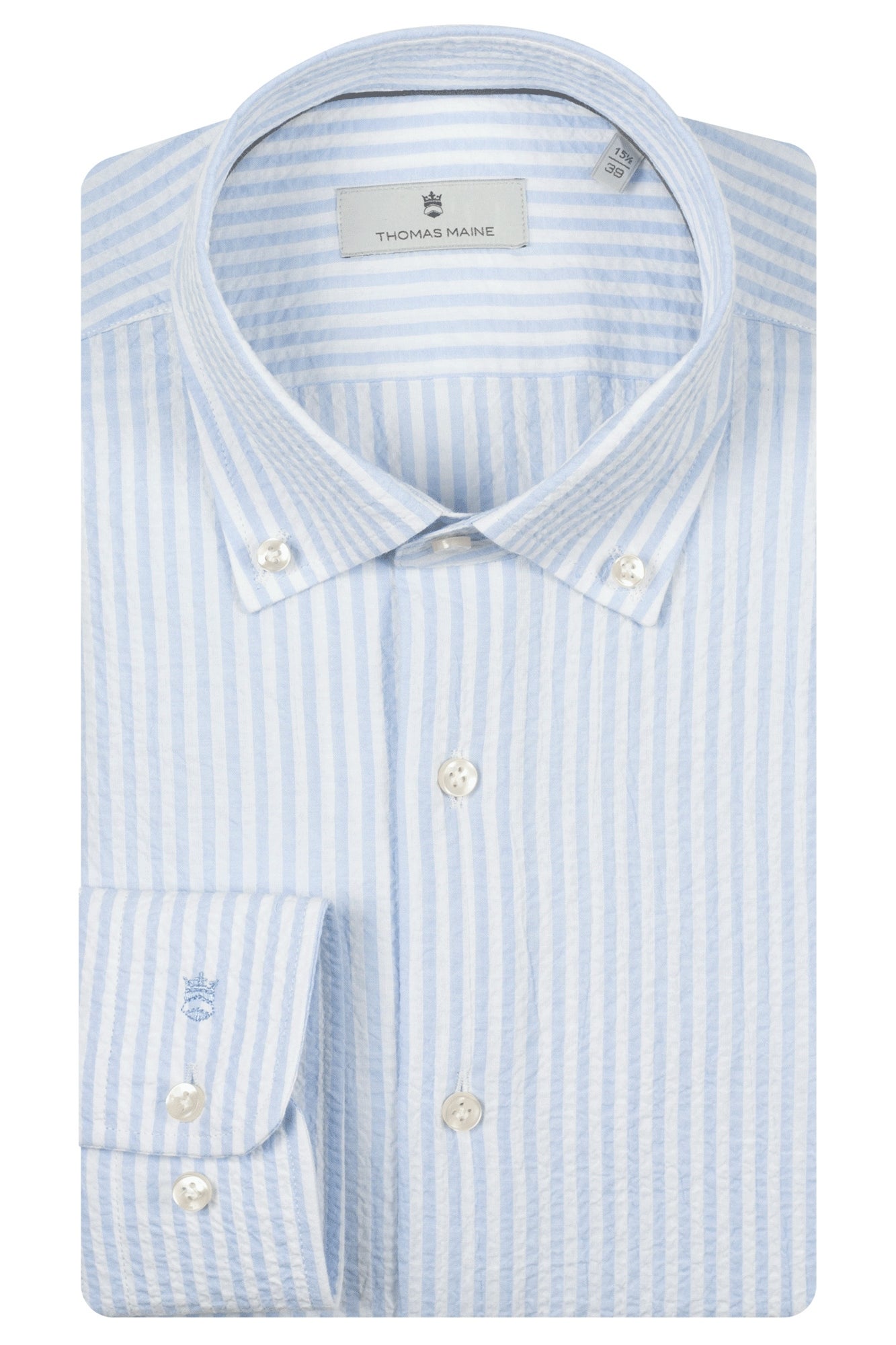 THOMAS MAINE Button down overhemd 617705 - Light Blue