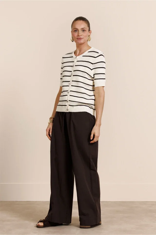 STUDIO ANNELOES 13775 Yara stripe cardigan