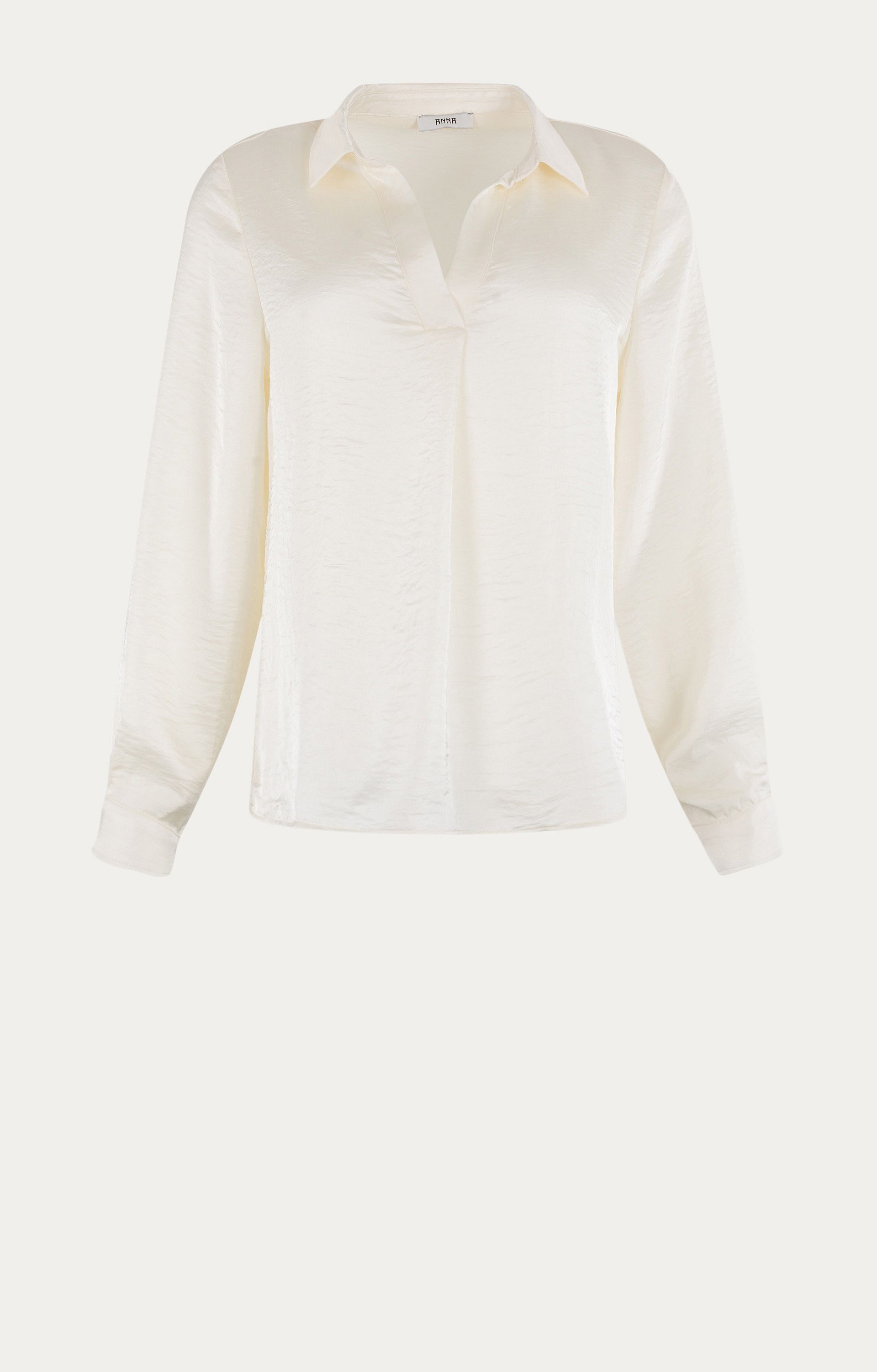 ANNA 32a05-03134-6 Blouse met satijnlook