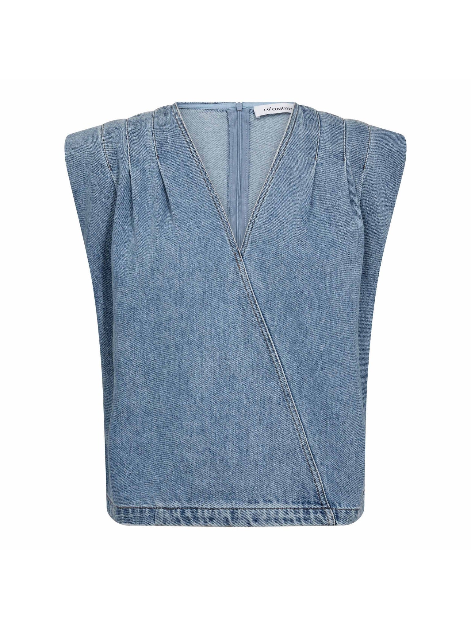CO'COUTURE 45125 AsjaCC Wrap Denim Top