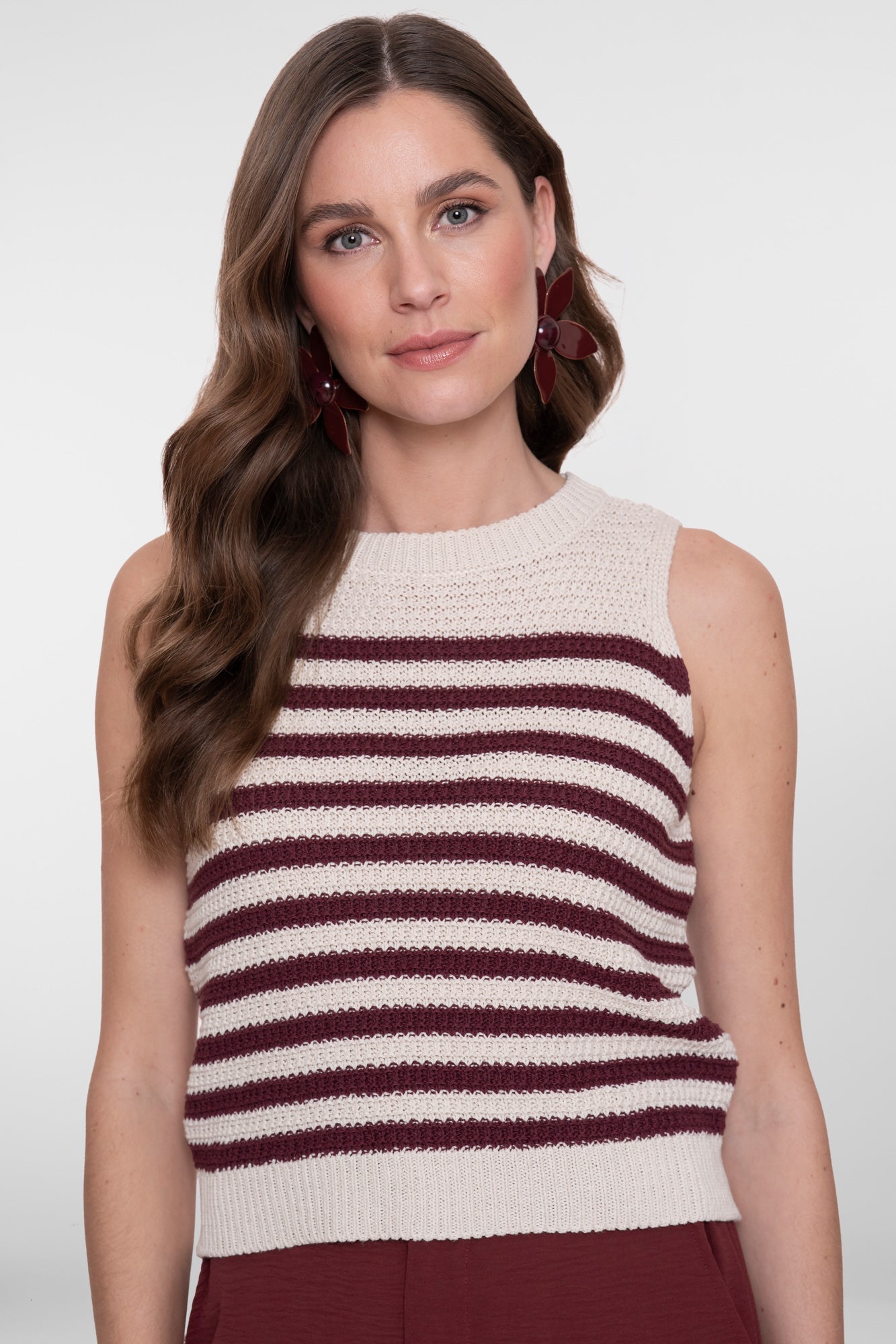 GEISHA gebreide ajourtop met strepen 64093-70