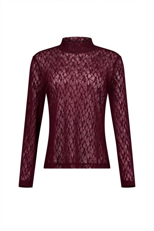 STUDIO ANNELOES 14237 Reagan lace col top