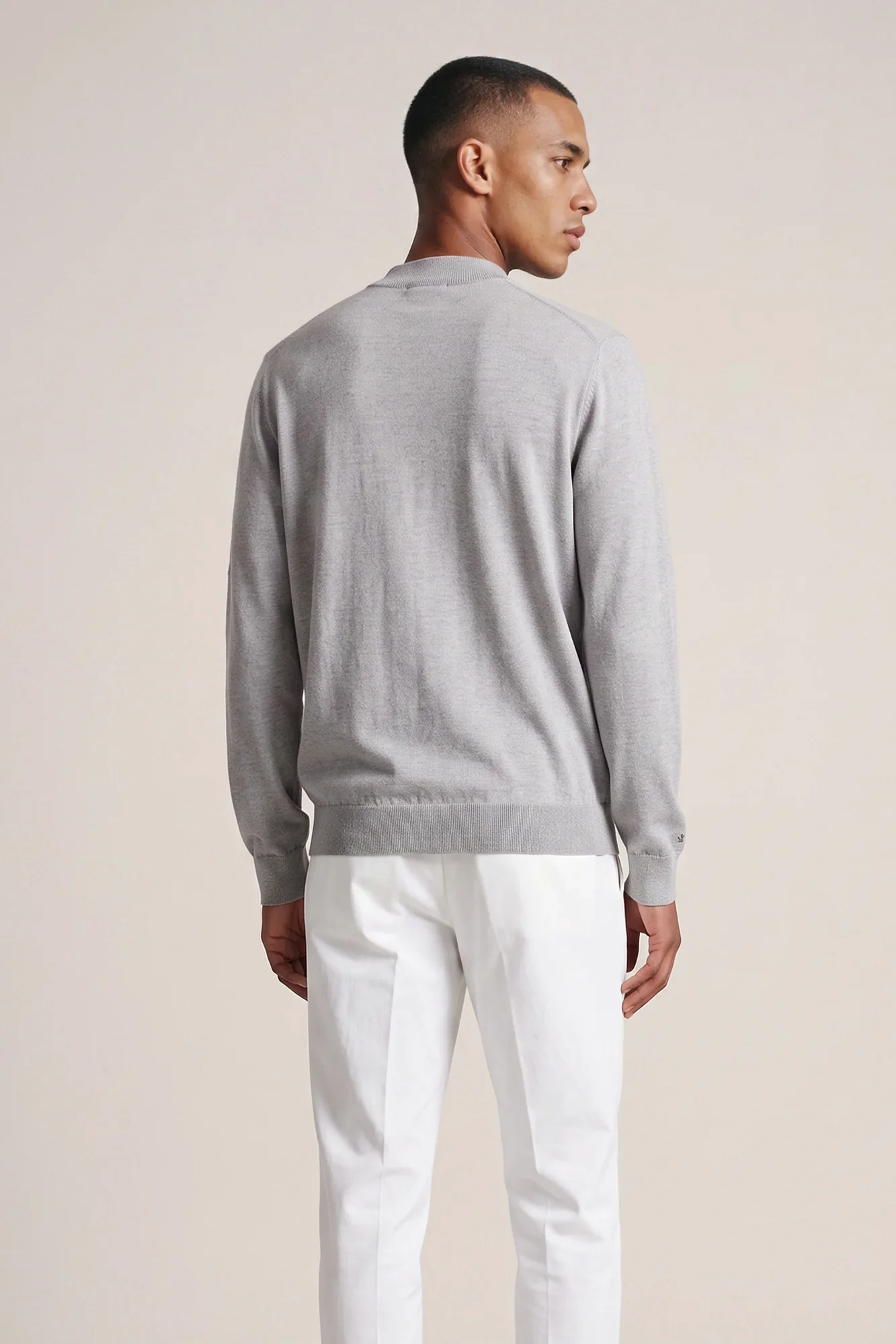 THOMAS MAINE NOS81TM100 V-neck - light grey