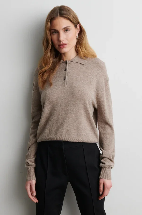SECOND FEMALE 61031 Longo Knit LS Collar