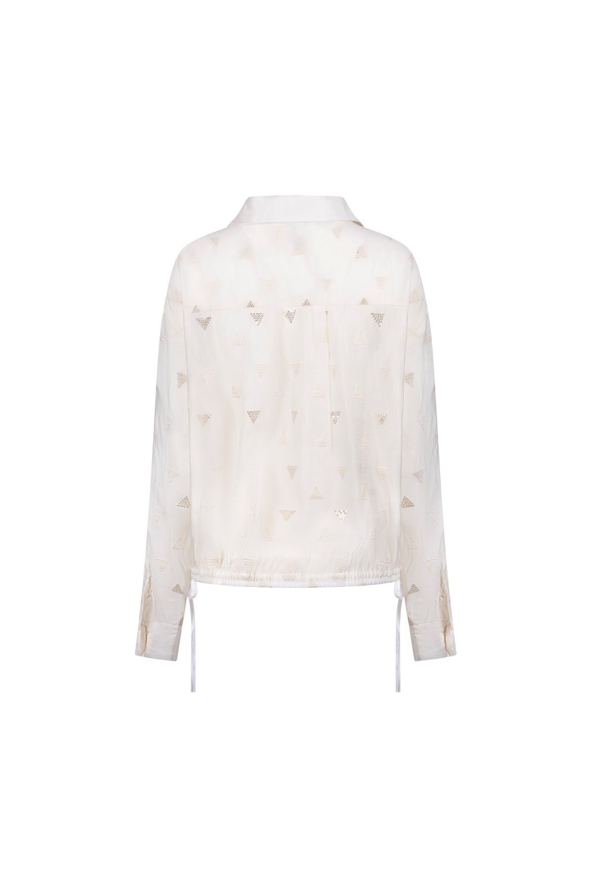 NUKUS NKF02182  Ally Blouse Square Embroidery