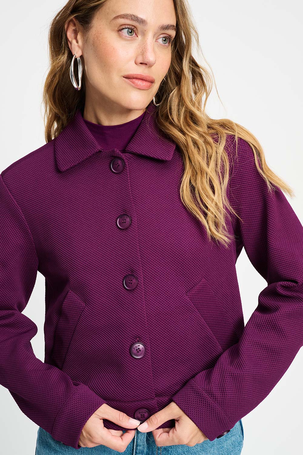 SP9369 JACKET - Iris Plum