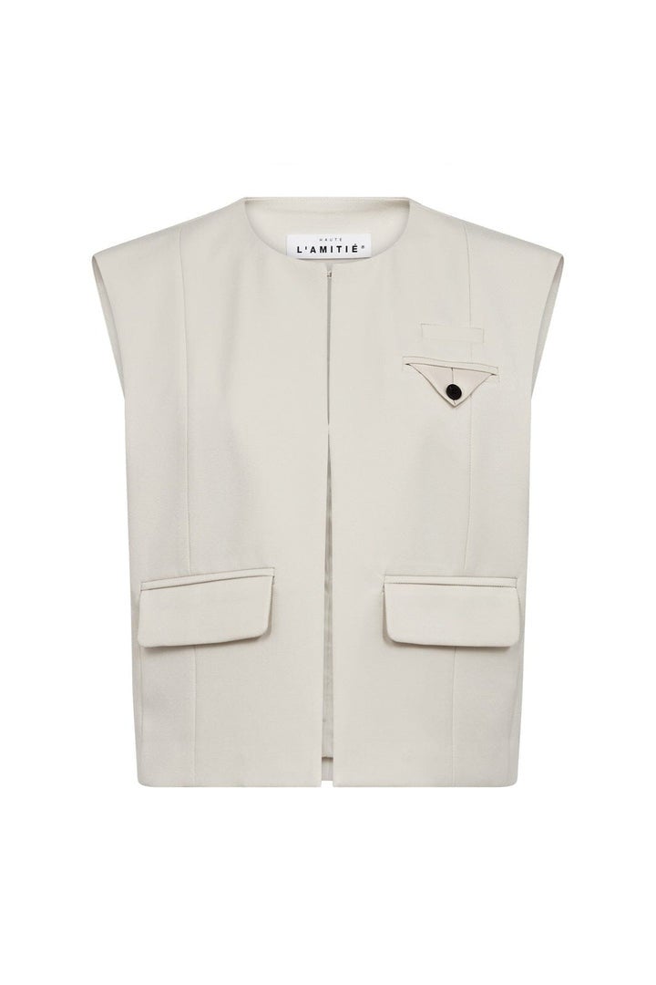 HAUTE L'AMITIE HL10162 Premiere Box Waistcoat-Pearl