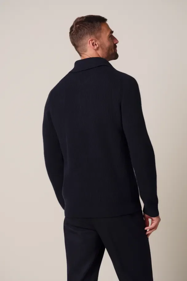 PROFUOMO PPXJ30058A Navy pullover half zip