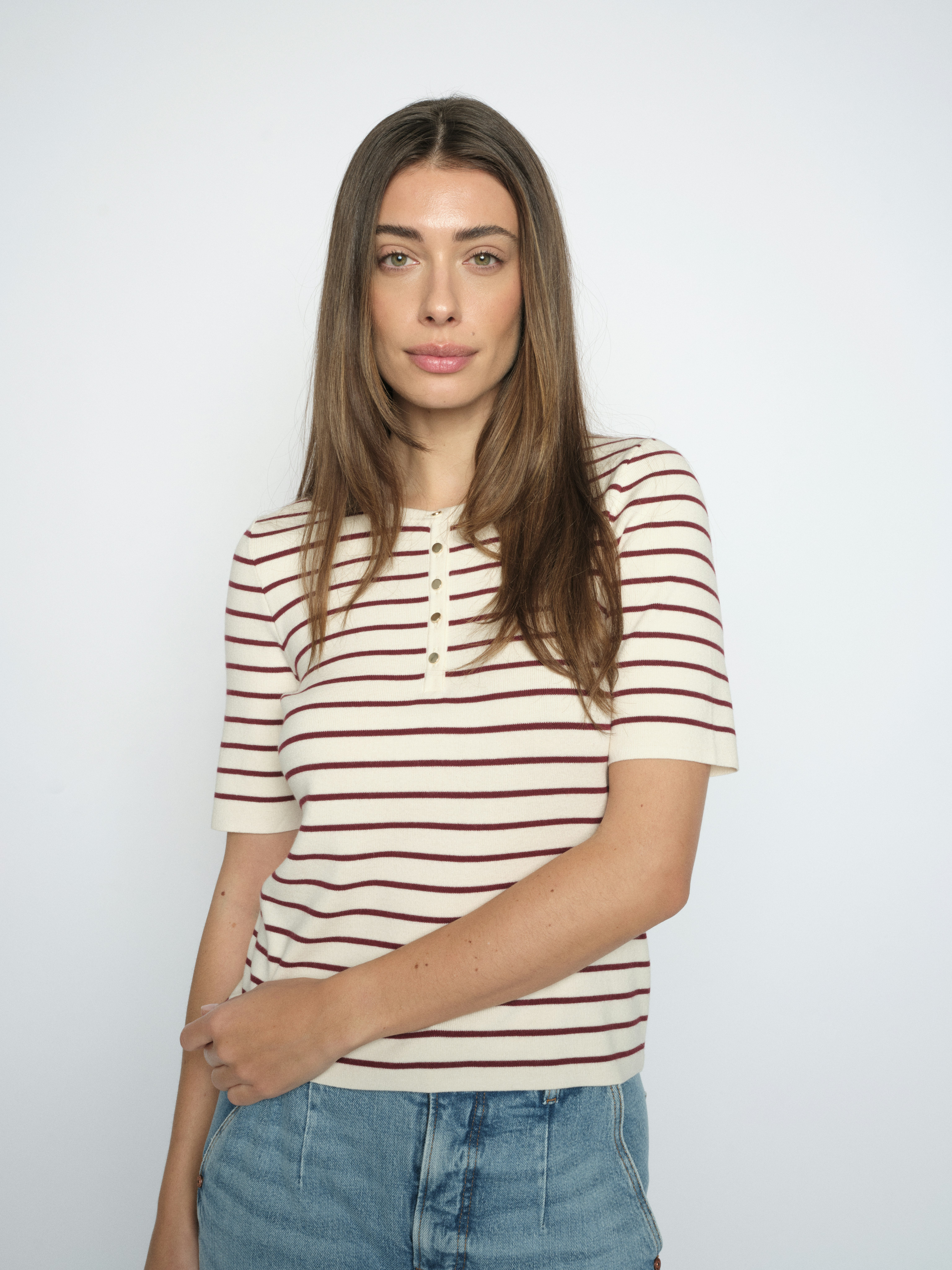 MOS MOSH 179080 MMAliz Caliz Stripe SS Knit