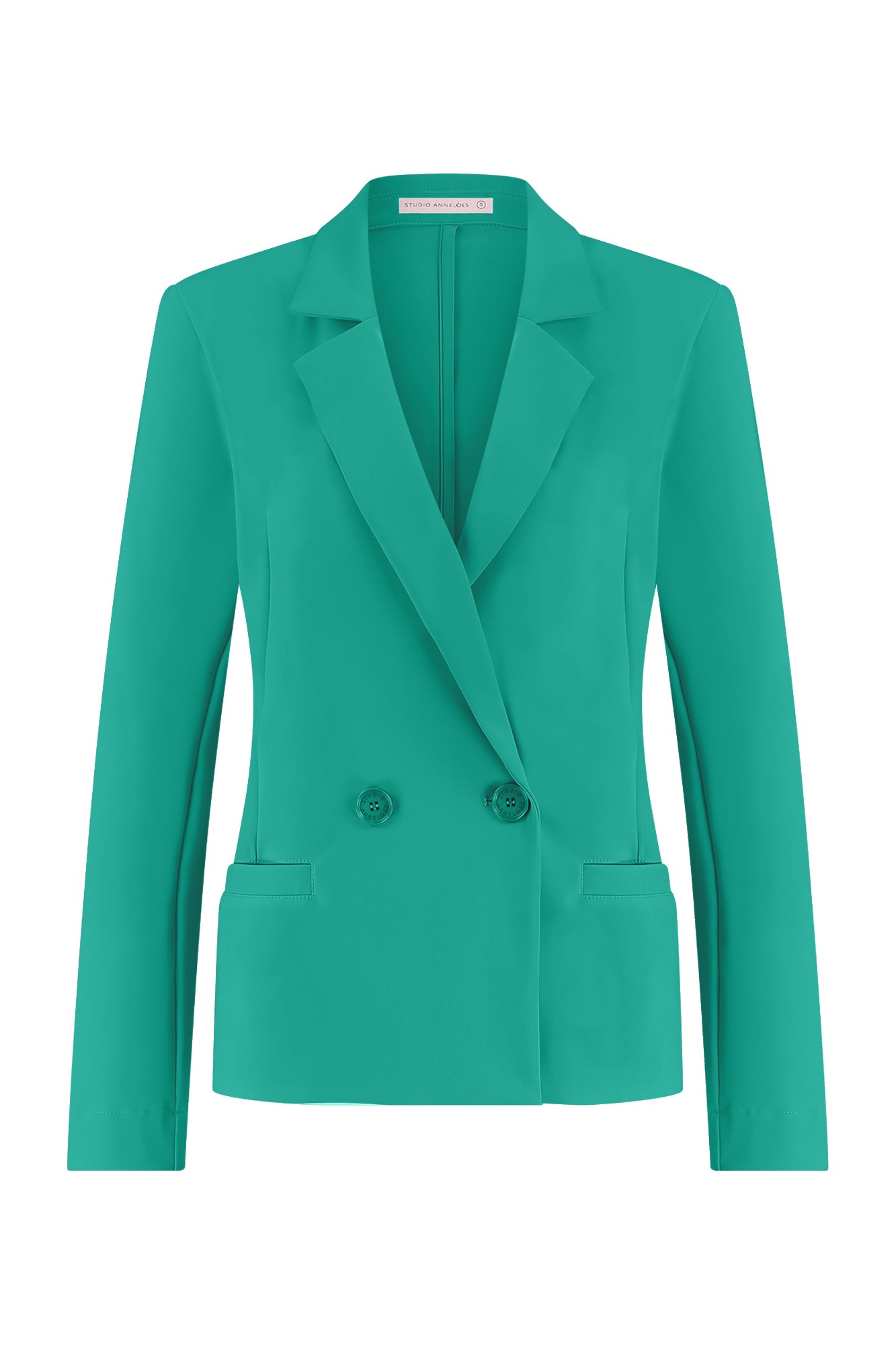 STUDIO ANNELOES 09947 Cally bonded blazer - smaragd