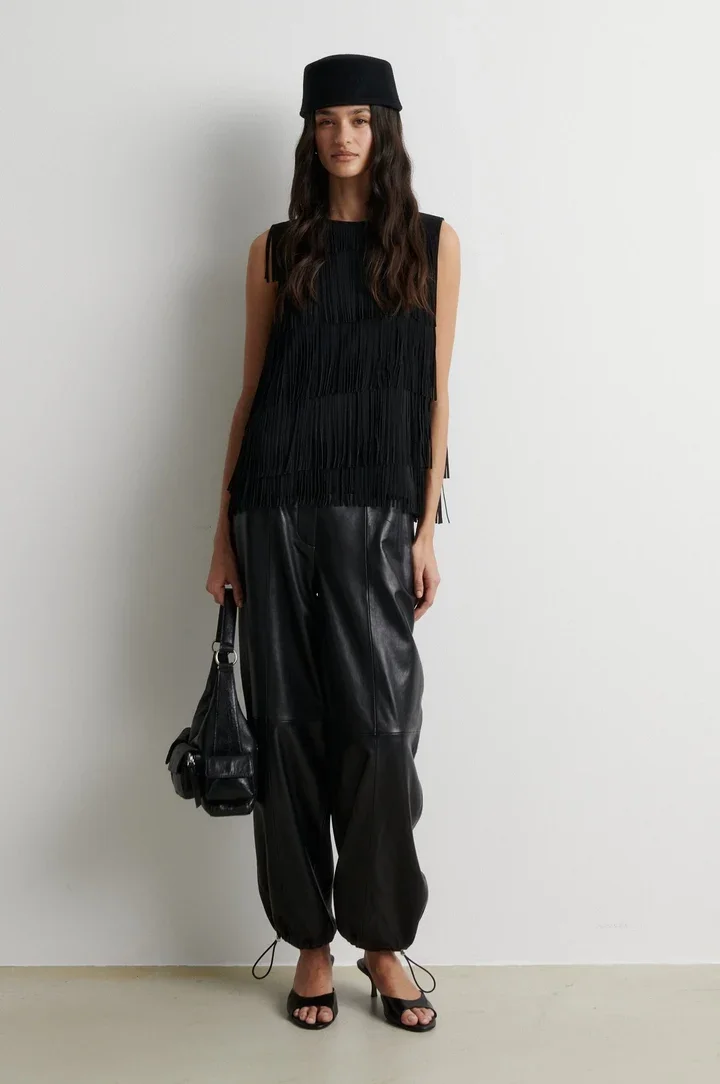 SECOND FEMALE 61308 Aluka Leather Trouser