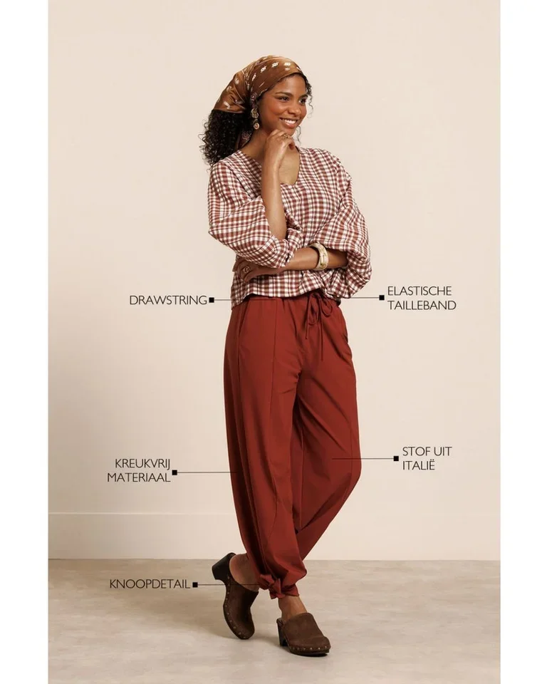 STUDIO ANNELOES 14030 Darie ballon trousers- rust